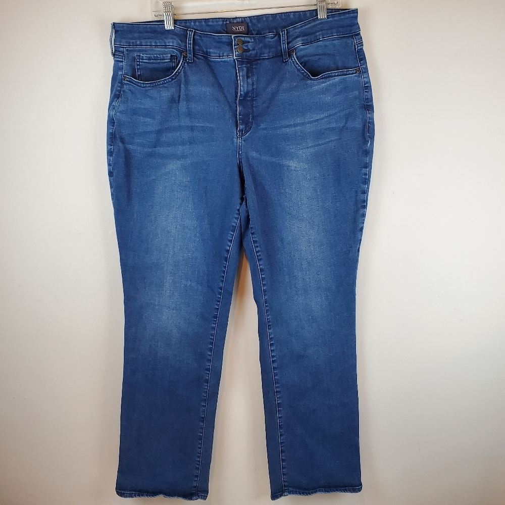 NYDJ Marilyn Straight Jeans Size 18WP Womens Denim stretch